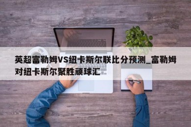 英超富勒姆VS纽卡斯尔联比分预测_富勒姆对纽卡斯尔聚胜顽球汇